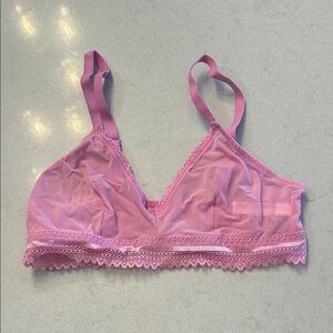 Auden Pink Lace Bralette - size M